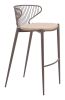 Silues Barstool Taupe & Brown