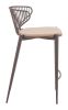 Silues Counter Stool Taupe & Brown