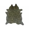 6' X 7' Brown And Black Cowhide Leopard Print Area Rug
