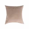 Set of Two 18" Brown And White Cowhide Throw Pillows