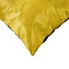 18" Yellow Cowhide Throw Pillow