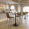 Magnus Barstool Brown & Silver