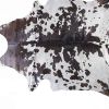 6' X 7' Brown And White Cowhide Cowhide Print Area Rug