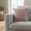 20" Pink Honeycomb Cotton Throw Pillow