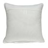 20" Gray And White Geometric Cotton Throw Pillow