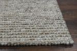 5' X 7' Natural Wool Hand Woven Area Rug
