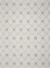 8' X 10' Ivory And Gray Wool Ogee Hand Tufted Area Rug
