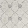 8' X 10' Ivory And Gray Wool Ogee Hand Tufted Area Rug