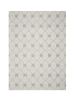 8' X 10' Ivory And Gray Wool Ogee Hand Tufted Area Rug