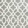 8' X 11' Gray And Ivory Ogee Area Rug