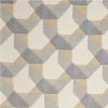 8' X 11' Ivory Gray And Cream Wool Geometric Hand Tufted Area Rug