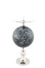18" Nickel Metal Hand Painted Figurine Tabletop Sculpture