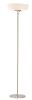 71" Brushed Led Torchiere Floor Lamp With White Empire Shade