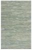3' X 5' Blue Green And Beige Abstract Hand Tufted Area Rug