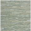 3' X 5' Blue Green And Beige Abstract Hand Tufted Area Rug