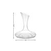 Clear Crystal Glass Convex Curve Shape Stemless Carafe