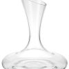 Clear Crystal Glass Convex Curve Shape Stemless Carafe