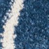10' Blue And Gold Floral Runner Rug
