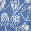 4' X 6' Blue And Ivory Floral Vines Distressed Area Rug