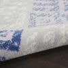 4' X 6' Blue And Gray Geometric Area Rug