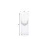 Set Of 2 Mouth Blown Crystal Long Shot Glasses