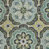 8' X 10' Green Wool Geometric Hand Tufted Area Rug