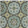 8' X 10' Green Wool Geometric Hand Tufted Area Rug