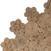 5' X 5' Natural Jute Abstract Geometric Hand Braided Area Rug