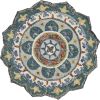 4' Green And Ivory Wool Hand Hooked Round Rug