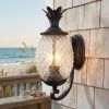 Matte Black Pineapple Wall Light