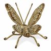 4" Gold Cast Iron Butterfly Tabletop Sculpture