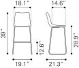 Smart Barstool Vintage Espresso