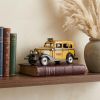 14" Yellow Checker Taxi Cab Model Sculpture