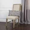 14" X 26" Blue Gray And Beige Nubby Cotton Lumbar Throw Pillow With Texture