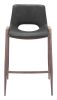 Desi Counter Stool Black & Walnut