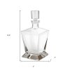 Clear Crystal Angular Shape Stemless Decanter