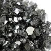 Black Round Reflective Fire Pit Glass