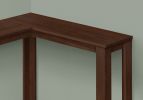 36" Brown Wood Corner Frame Console Table