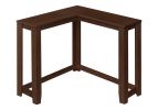 36" Brown Wood Corner Frame Console Table