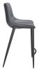 Magnus Counter Stool Dark Gray & Black
