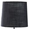 24" Antiqued Gold Monkey Table Lamp With Black Drum Shade