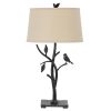 29" Black Birds On Branches Table Lamp With Empire Shade