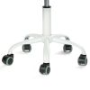 Teal and White Adjustable Height Swivel Rolling Office Chair