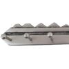 16" Silver Five Hook Wall Mount Key Shaped Coat Rack