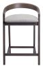 Troy Counter Stool Dove Gray & Espresso