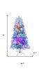 6' Silver Pre Lit Full Tinsel Christmas Tree