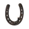4" Antiqued Bronze Cast Iron Horseshoe Wall Hook