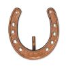 4" Antiqued Bronze Cast Iron Horseshoe Wall Hook