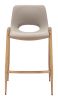 Desi Counter Stool Beige & Gold