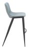 Desi Armless Barstool Azure Gray